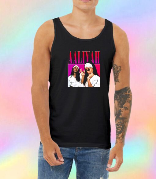 Aaliyah Vintage Retro Unisex Tank Top