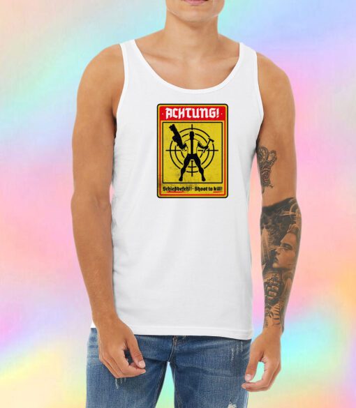 Achtung Unisex Tank Top