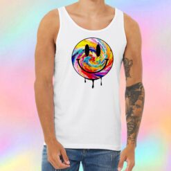 Acid Dripping Smiley Face Tie Dye Unisex Tank Top