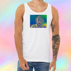 Albert Einstein Smoking Geeky Inventor Unisex Tank Top