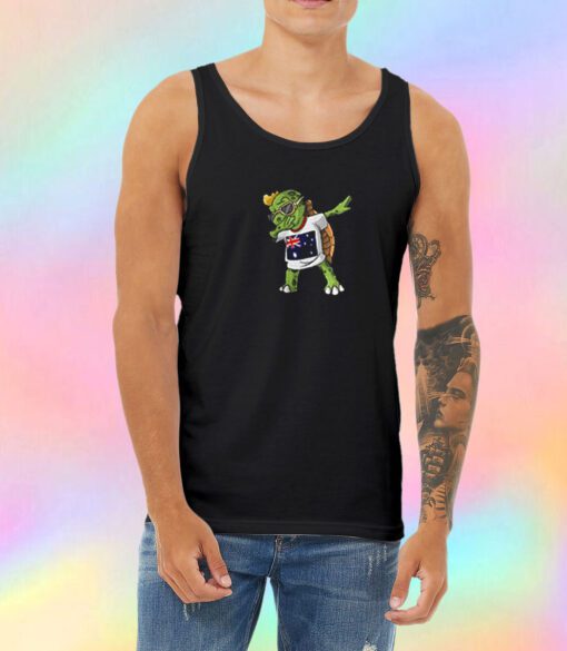 Australia Dabbing Turtle Unisex Tank Top