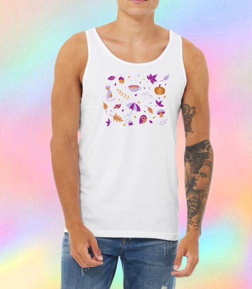 Autumn Pattern Unisex Tank Top