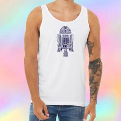 Aztec R2 D2 C1P8 Unisex Tank Top