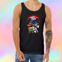 Baby Yoda Groot And Toothless Stitch Gizmo Hugging Dr Pepper Unisex Tank Top