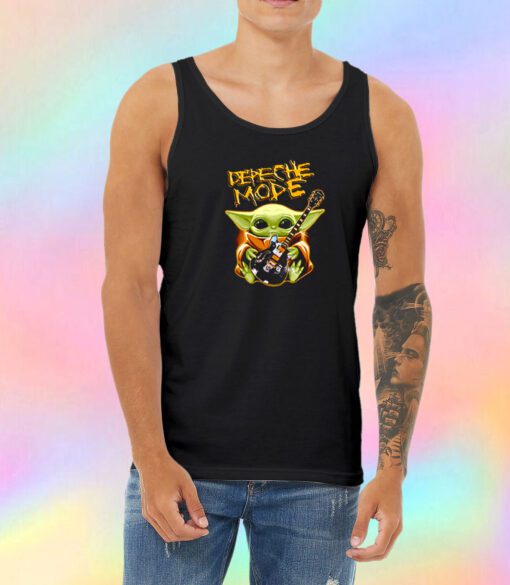 Baby Yoda Hug Depeche Mode Guitar Unisex Tank Top