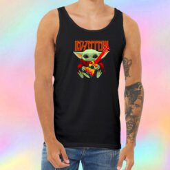 Baby Yoda Hug Ledzeppelin Guitar Unisex Tank Top