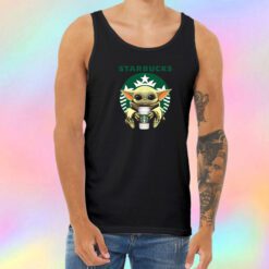 Baby Yoda Hug Starbucks Unisex Tank Top