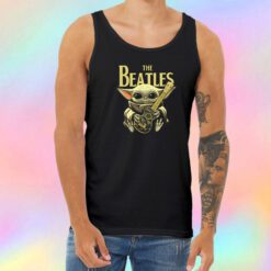 Baby Yoda Hugs The Beatles Unisex Tank Top