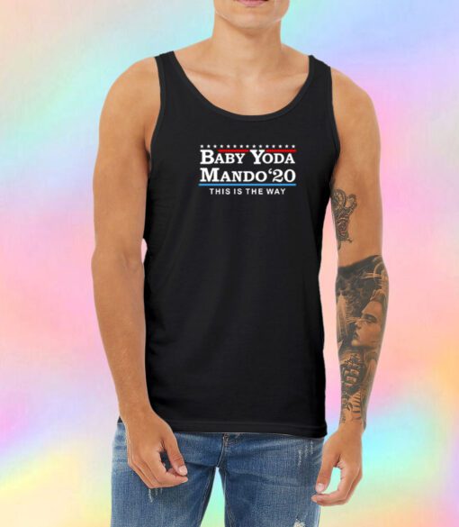 Baby Yoda Mando 2020 Unisex Tank Top