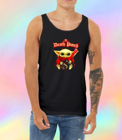 Baby Yoda hug guitar Five Finger Death Punch Unisex Tank Top