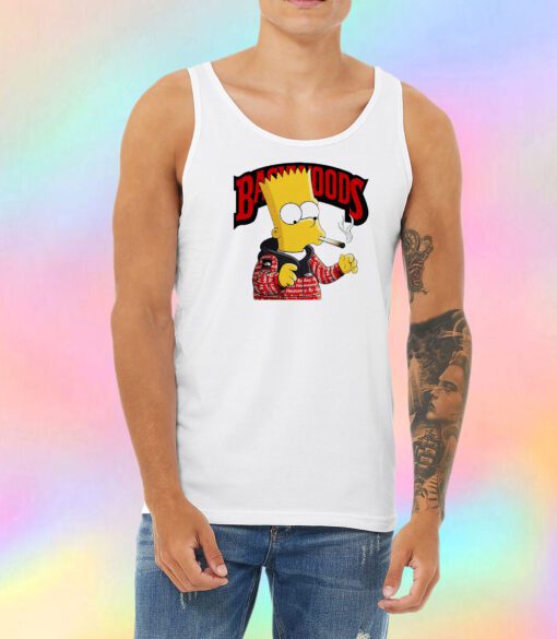 Backwoods Bart Simpson Smoking Unisex Tank Top