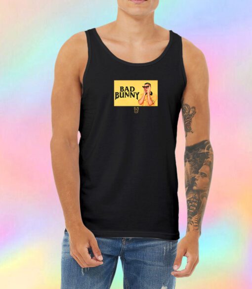 Bad Bunny Black and yellow Unisex Tank Top