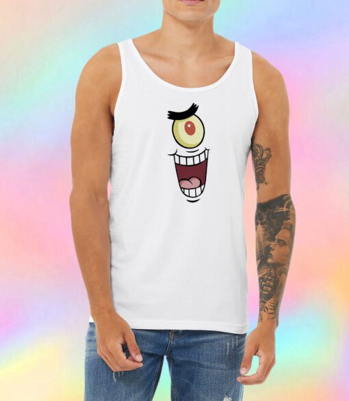 Bad Nickelodeon Plankton Face Unisex Tank Top