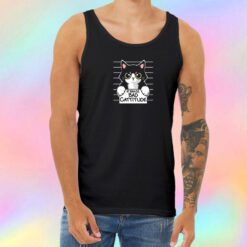 Bad cattitude cat prisoner Unisex Tank Top