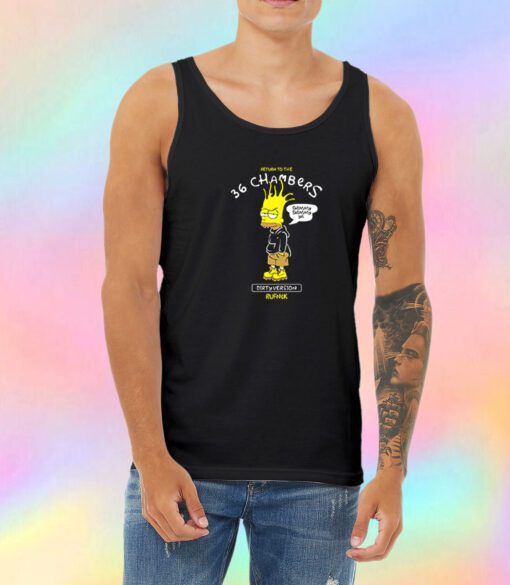 Bart Simpson 36 Chambers Vintage Unisex Tank Top