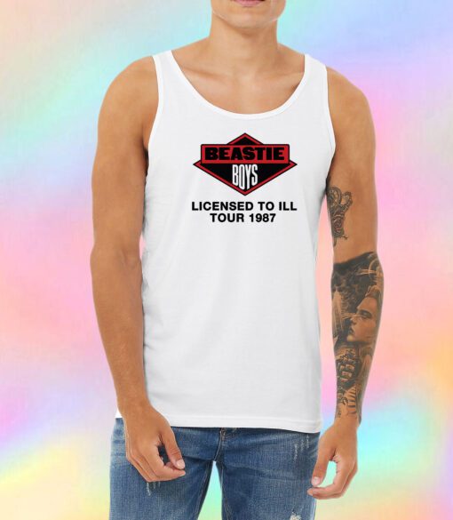 Beastie Boys Licensed to Ill Tour 1987 Unisex Tank Top