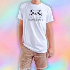 Because Cats Pixel T Shirt