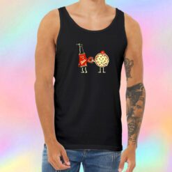 Beer Pizza Couple Best Friend Unisex Tank Top