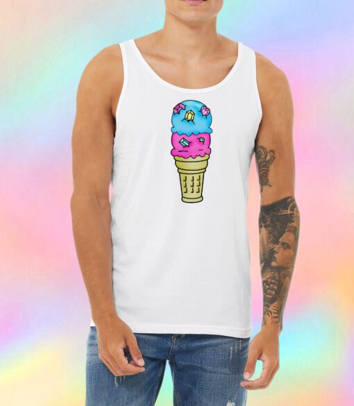 Bejeweled Ice Cream Cone Unisex Tank Top