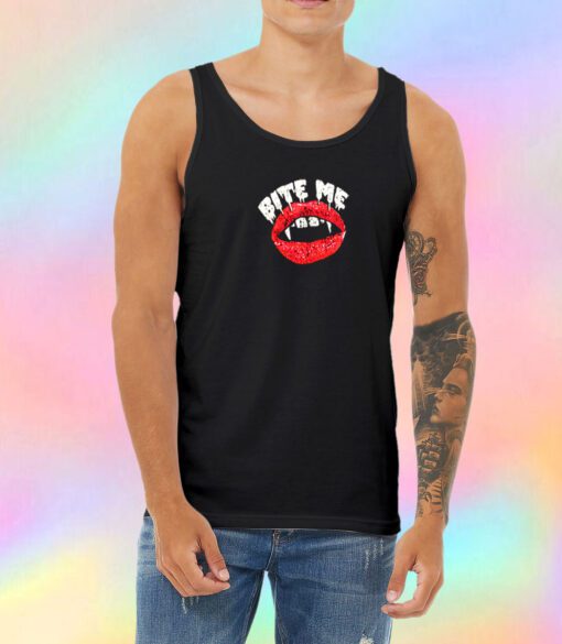 Bite me vampire Unisex Tank Top