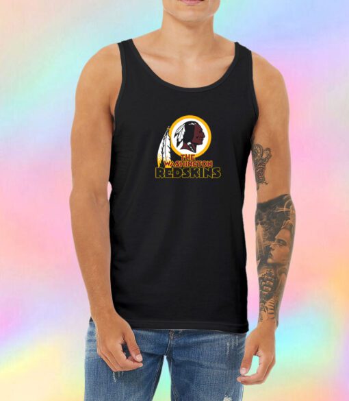 Black Washington Redskin Unisex Tank Top