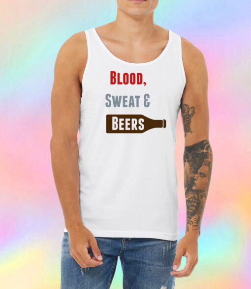 Blood Sweat Beers Unisex Tank Top