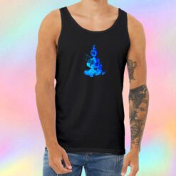 Blue Buddha Silhouette Unisex Tank Top