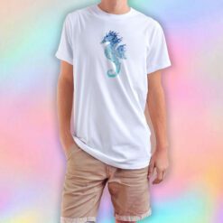 Blue Mandala Seahorse T Shirt