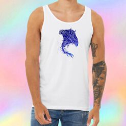 Blue Mandala Stingray Unisex Tank Top