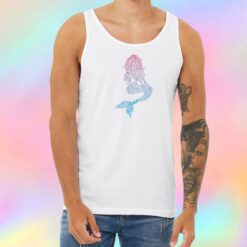 Blue and Pink Mermaid Unisex Tank Top