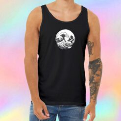 Bonsai Wave white Unisex Tank Top