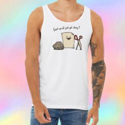 Cant we all just get along Unisex Tank Top