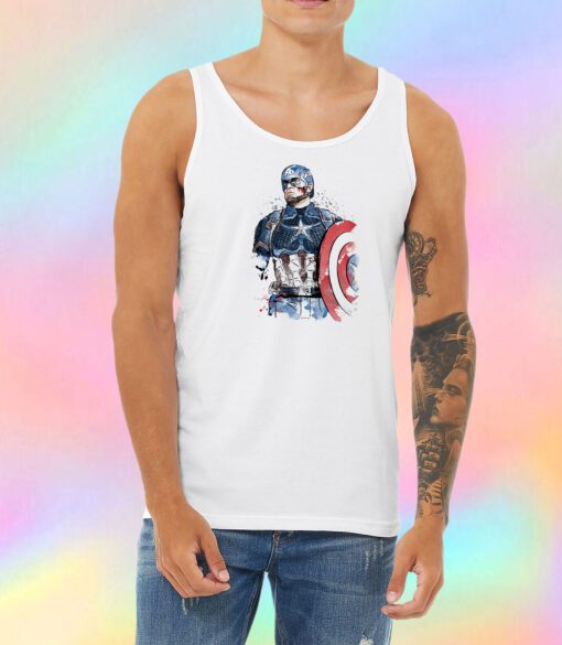 Captain Watercolor Unisex Tank Top