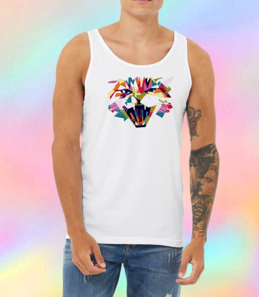 Cat 2D Colorfull Unisex Tank Top