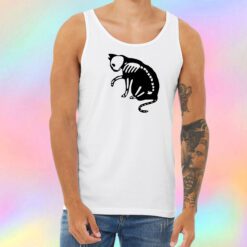 Cat White Skull Unisex Tank Top