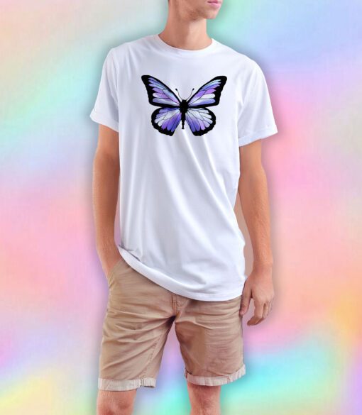 Cool Color Butterfly T Shirt