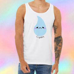 Cry Baby tear drop vector Unisex Tank Top