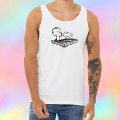 DJ Turntables Cartoon Hands Unisex Tank Top