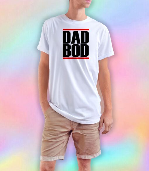 Dad Bod Run DMC Inspired White T Shirt