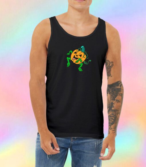 Dancing Joyful Pumpkin Pup Unisex Tank Top