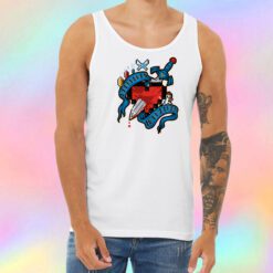 Dangerous Alone Tattoo Unisex Tank Top