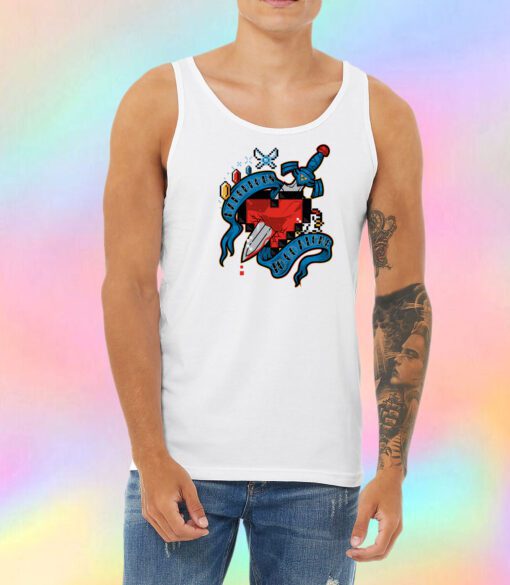 Dangerous Alone Tattoo Unisex Tank Top