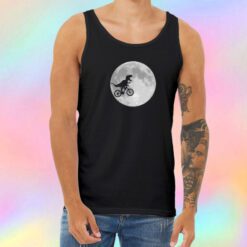 Dinosaur Bike and MOON Unisex Tank Top