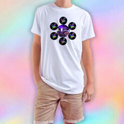 Disco Rainbow Album Flower T Shirt