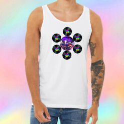 Disco Rainbow Album Flower Unisex Tank Top