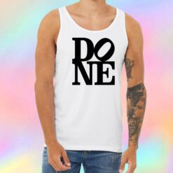 Done black Unisex Tank Top