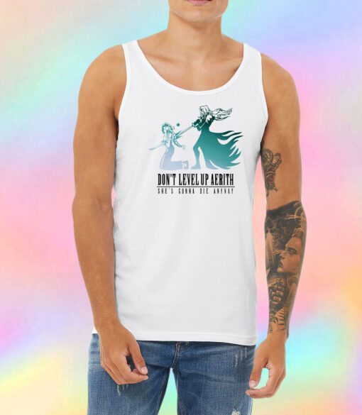 Dont Level Up Aerith v2 Unisex Tank Top