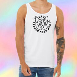 Eat Sleep Meow Repeat Unisex Tank Top