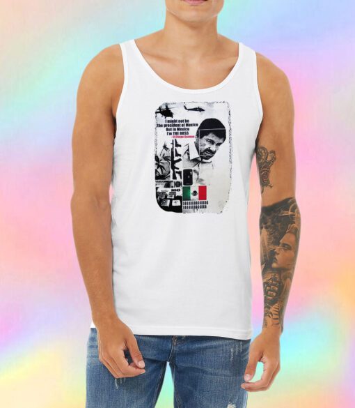 El Chapo Joaquin Guzman Drug Cartel Mexico Boss Escape Unisex Tank Top