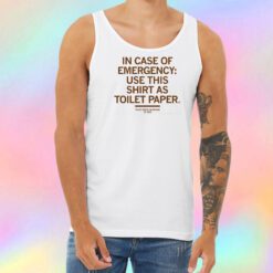 Emergency Toilet Paper Unisex Tank Top